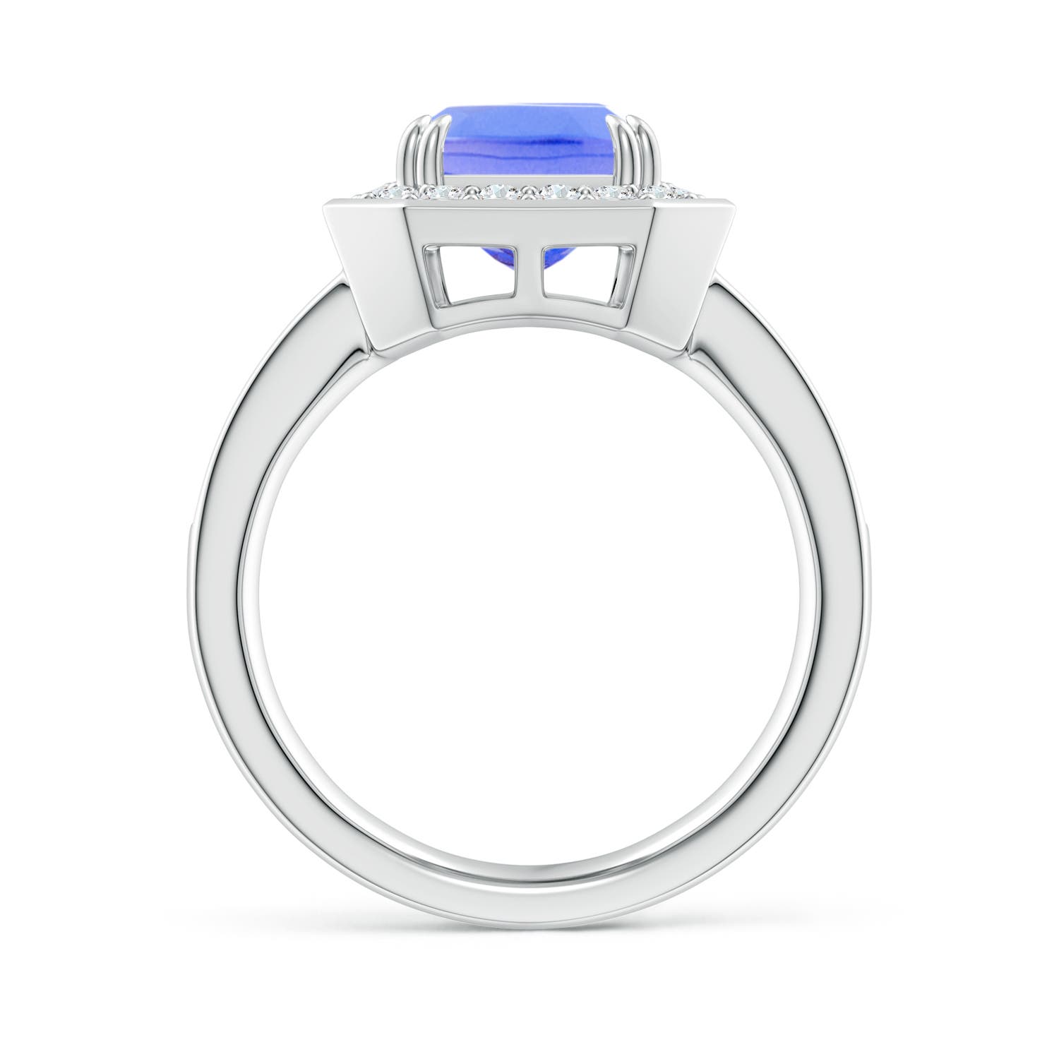 AA - Tanzanite / 3.6 CT / 14 KT White Gold