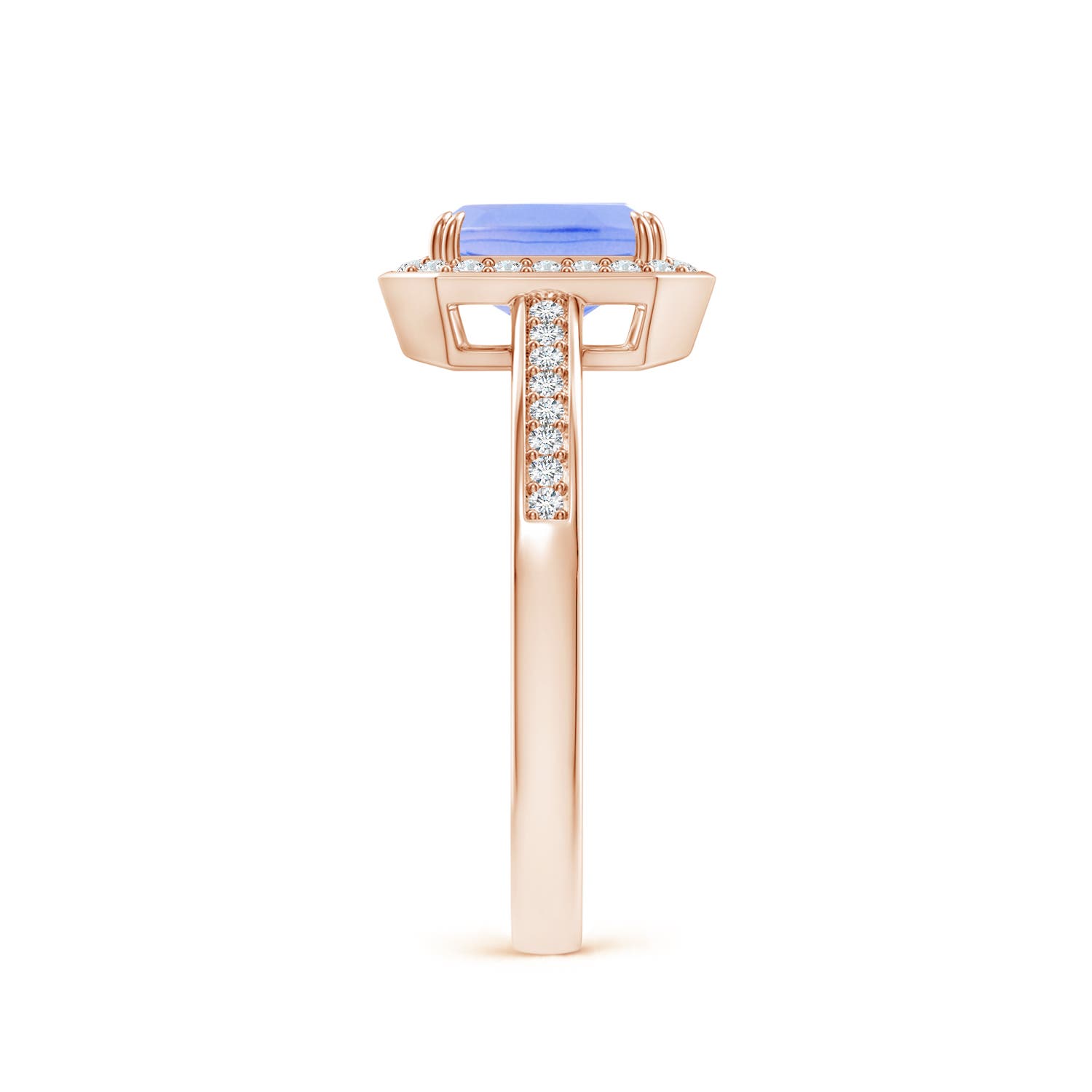 A - Tanzanite / 1.19 CT / 14 KT Rose Gold