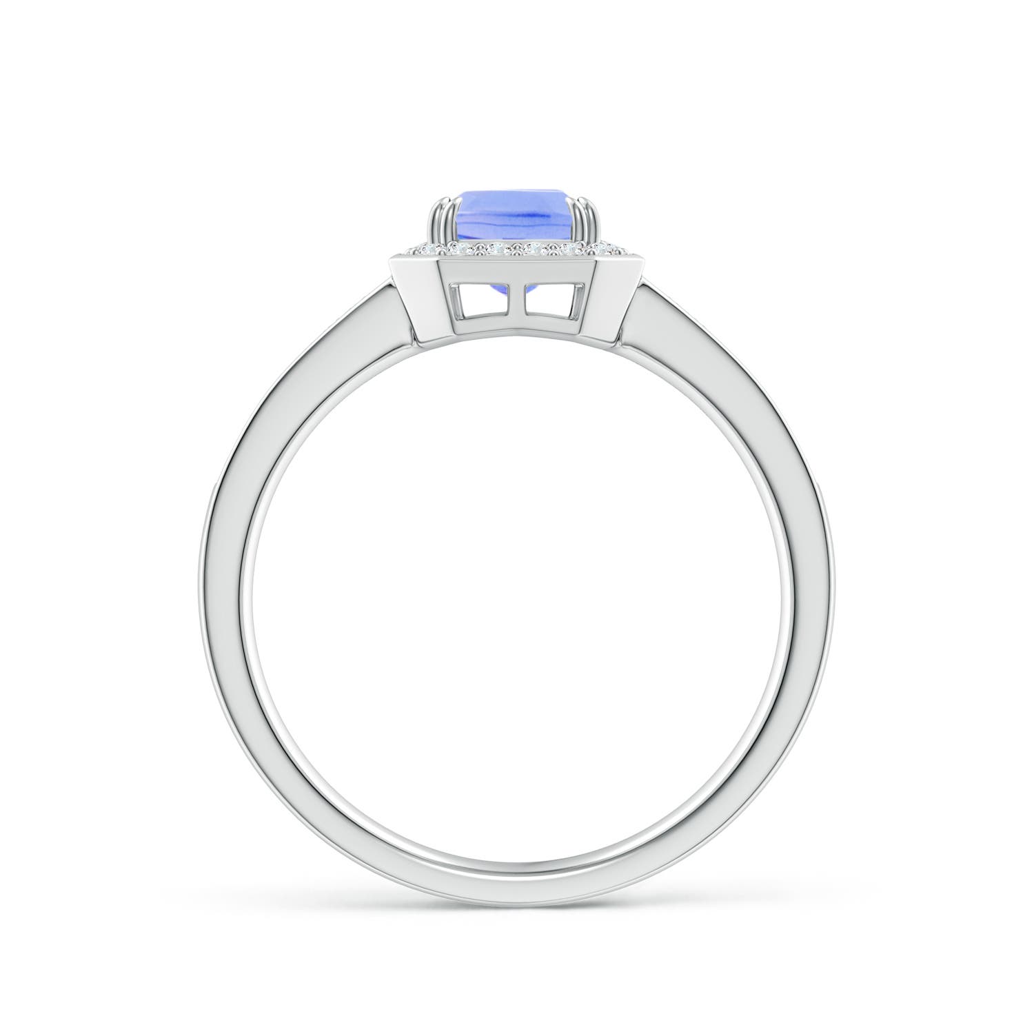 A - Tanzanite / 1.19 CT / 14 KT White Gold