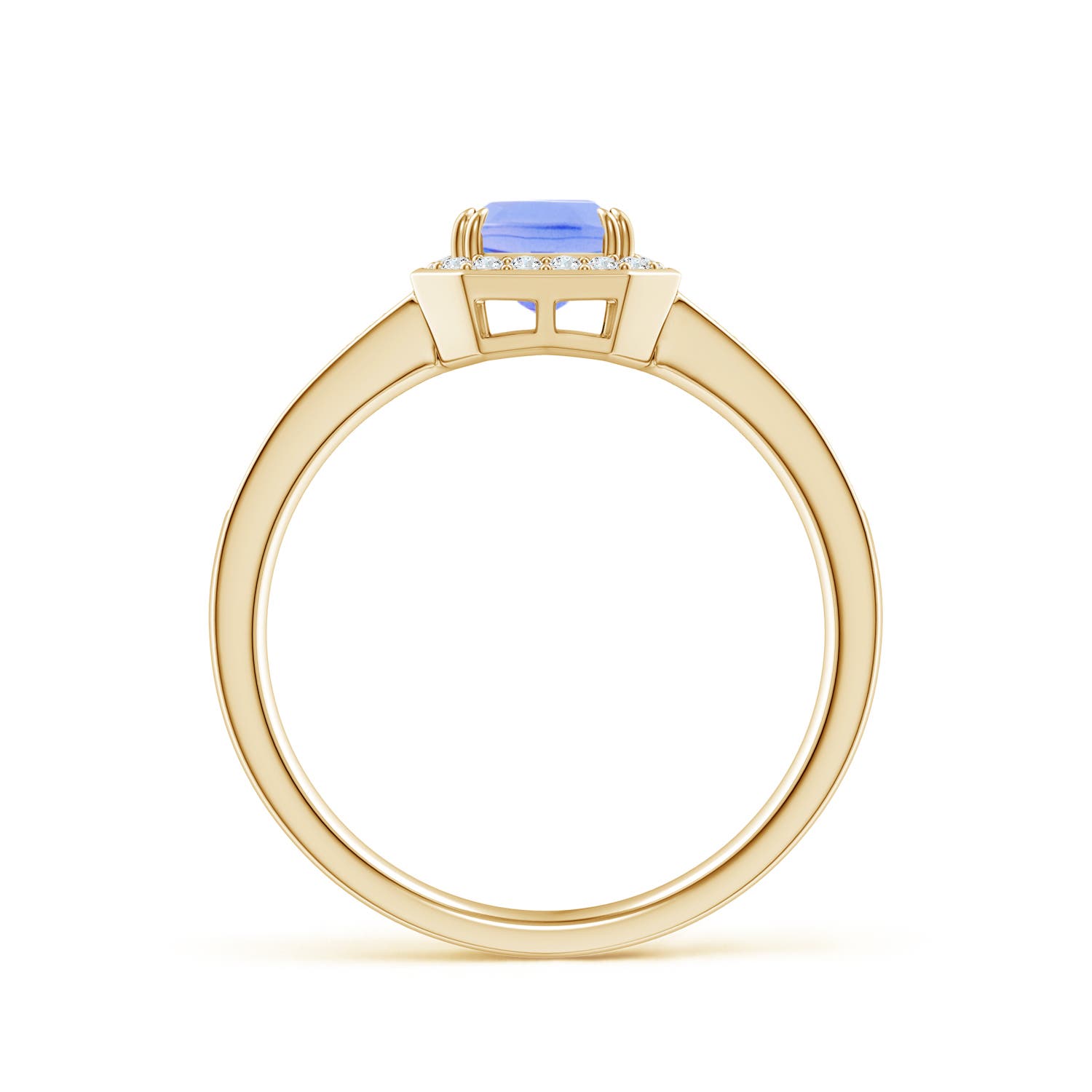 A - Tanzanite / 1.19 CT / 14 KT Yellow Gold