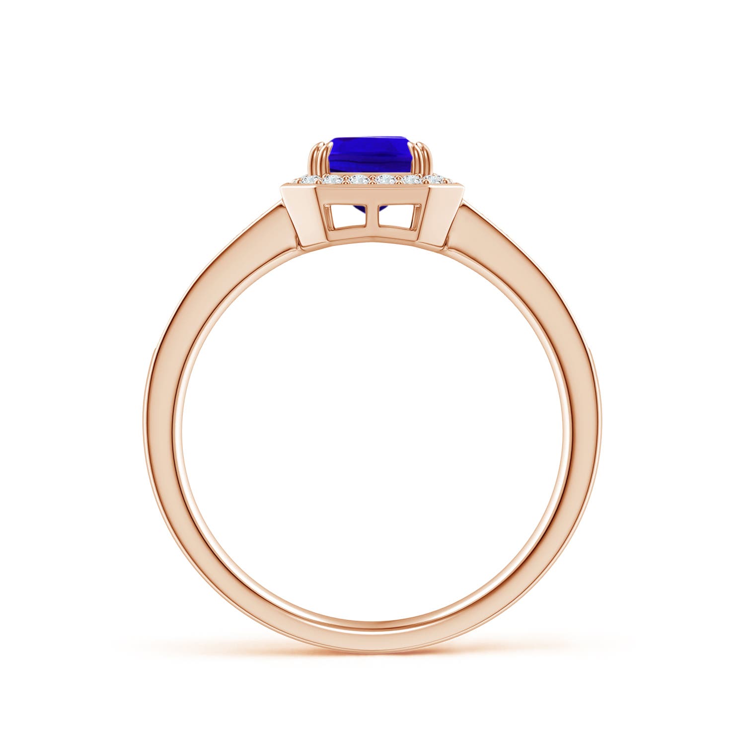 AAAA - Tanzanite / 1.19 CT / 14 KT Rose Gold