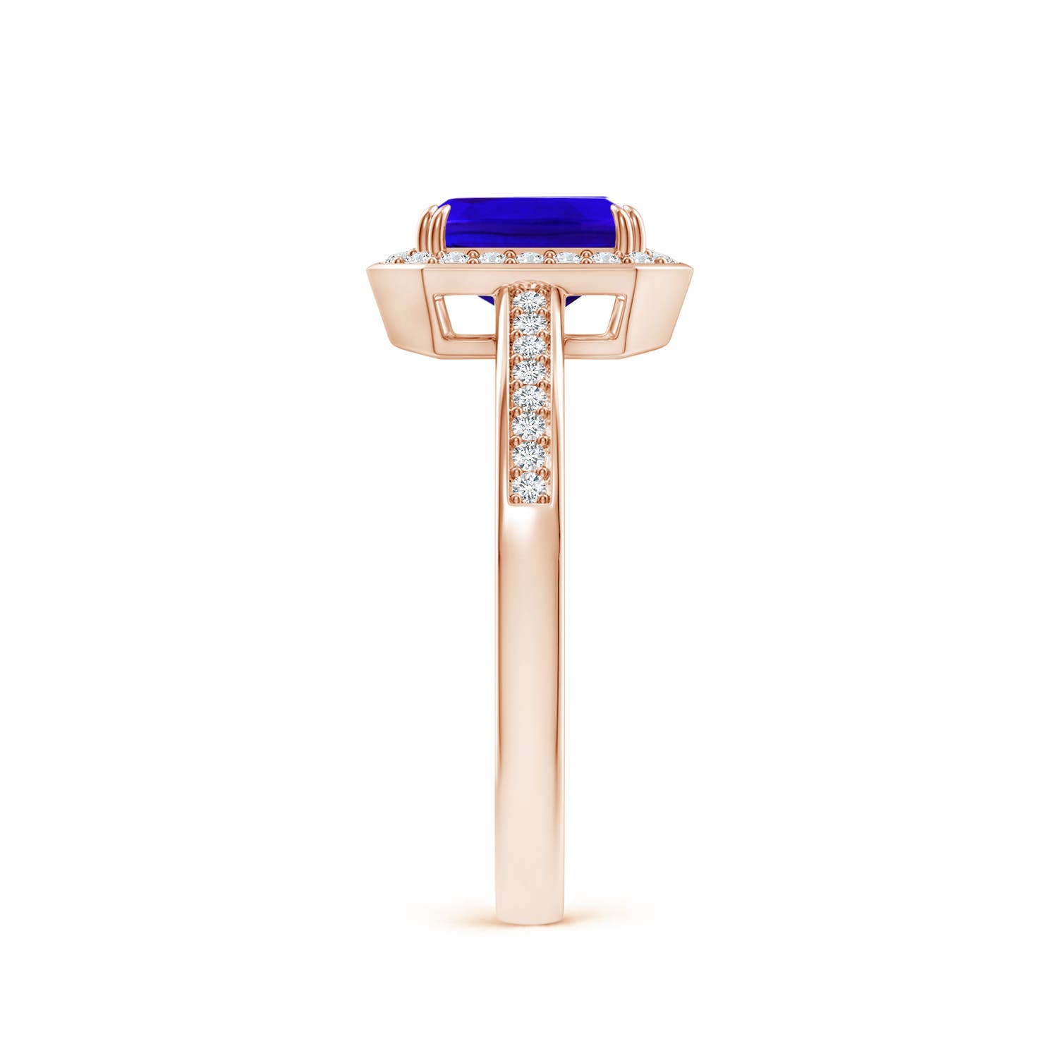 AAAA - Tanzanite / 1.19 CT / 14 KT Rose Gold