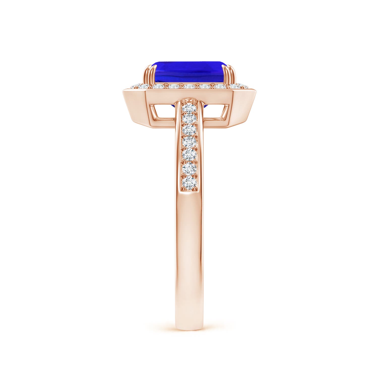 AAA - Tanzanite / 1.79 CT / 14 KT Rose Gold