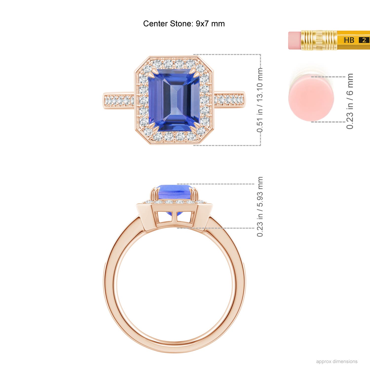 AA - Tanzanite / 2.77 CT / 14 KT Rose Gold