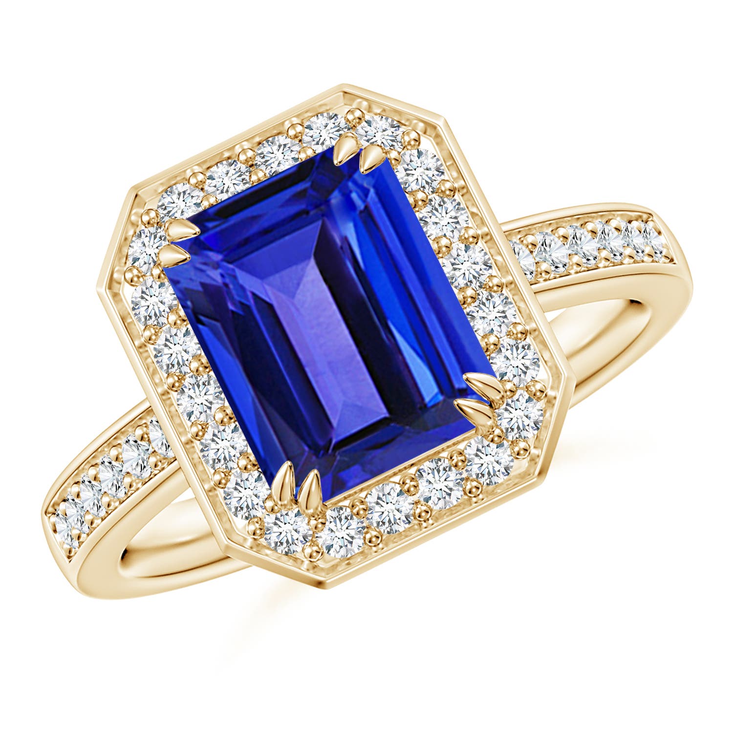 AAAA - Tanzanite / 2.77 CT / 14 KT Yellow Gold