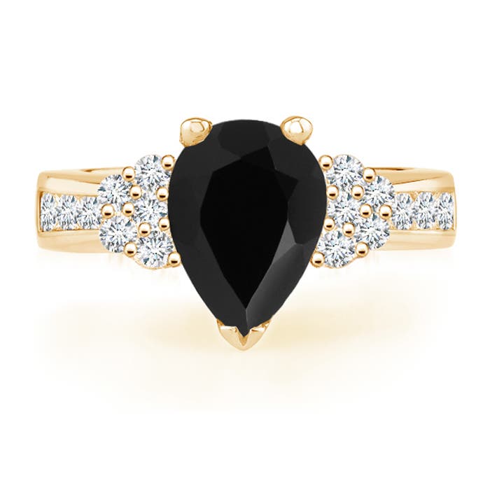 AAA - Black Onyx / 1.59 CT / 14 KT Yellow Gold