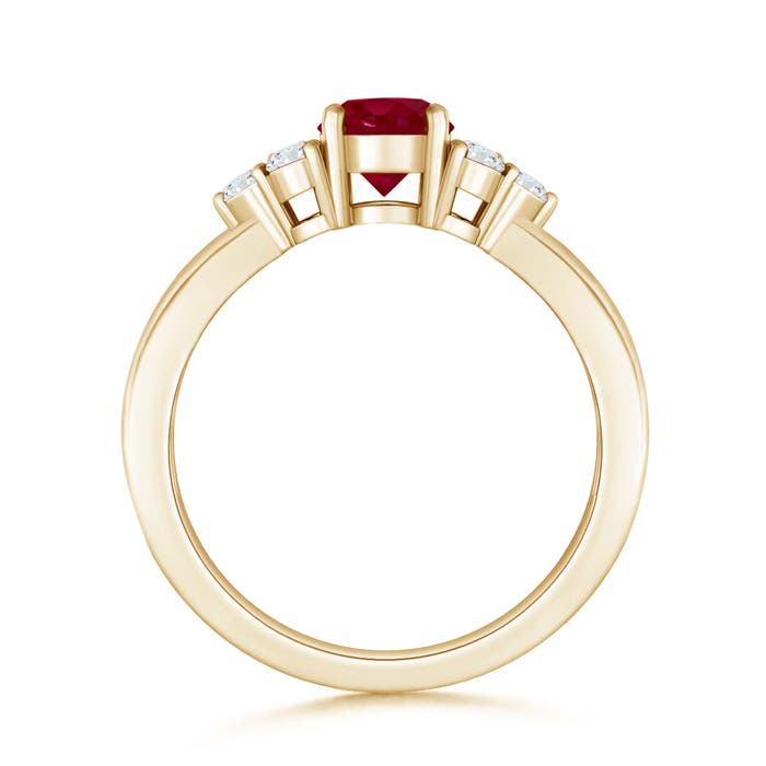 AA - Ruby / 0.86 CT / 14 KT Yellow Gold