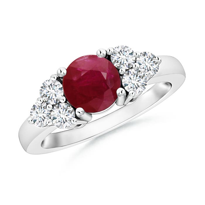 A - Ruby / 1.47 CT / 14 KT White Gold