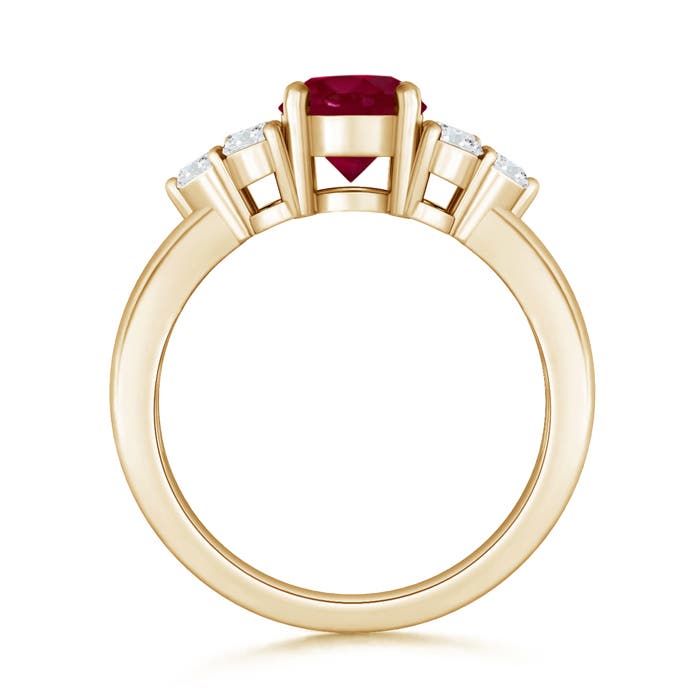 A - Ruby / 1.47 CT / 14 KT Yellow Gold