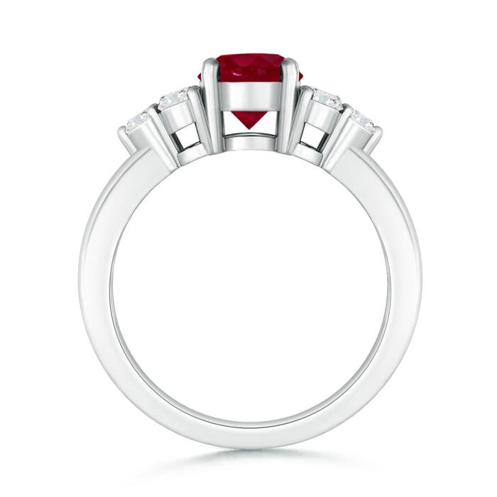 AA - Ruby / 1.47 CT / 14 KT White Gold