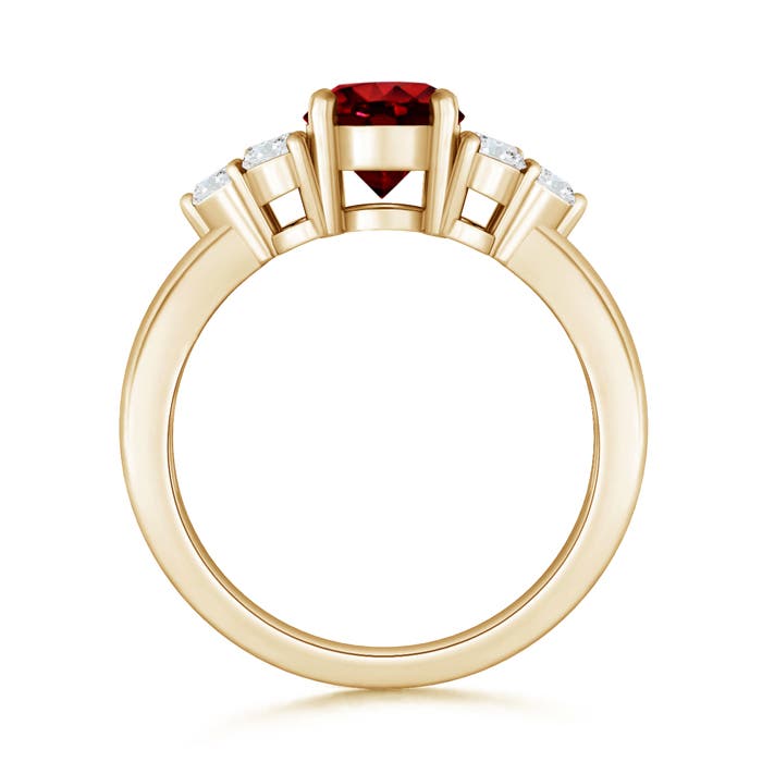 AAAA - Ruby / 1.47 CT / 14 KT Yellow Gold