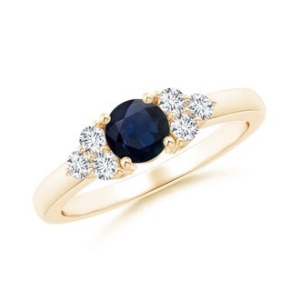 Round A Blue Sapphire