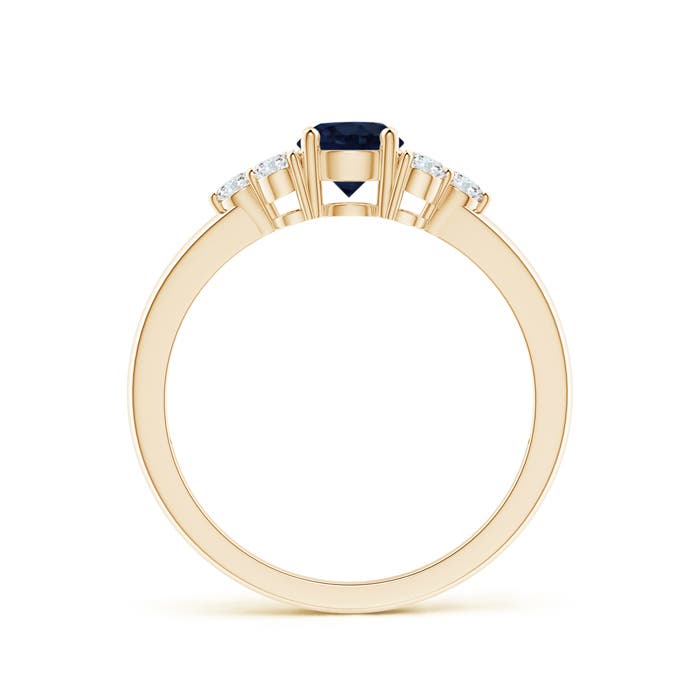 A - Blue Sapphire / 0.86 CT / 14 KT Yellow Gold