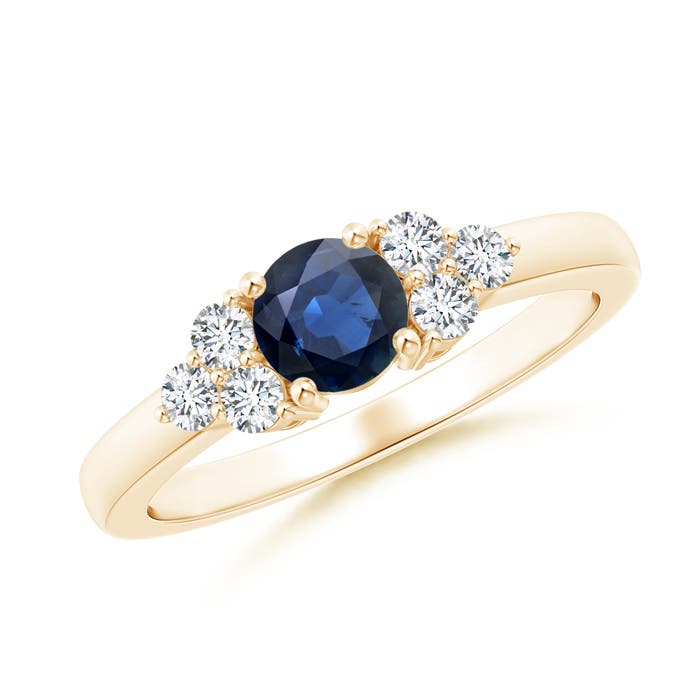 AA - Blue Sapphire / 0.86 CT / 14 KT Yellow Gold