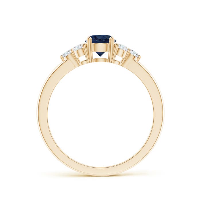 AA - Blue Sapphire / 0.86 CT / 14 KT Yellow Gold