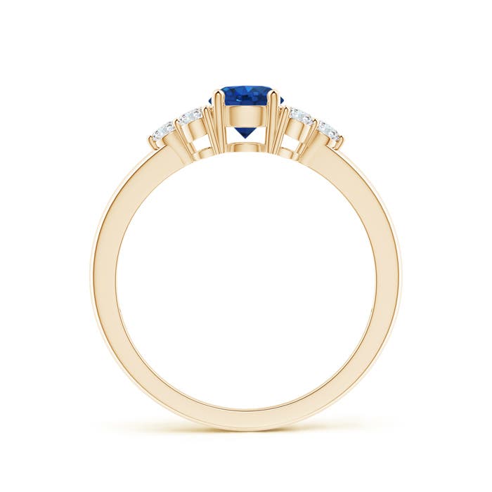 AAA - Blue Sapphire / 0.86 CT / 14 KT Yellow Gold