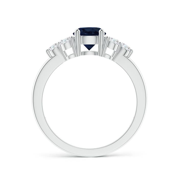 A - Blue Sapphire / 1.47 CT / 14 KT White Gold