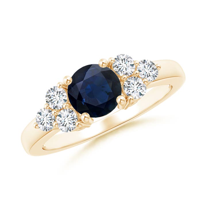 A - Blue Sapphire / 1.47 CT / 14 KT Yellow Gold