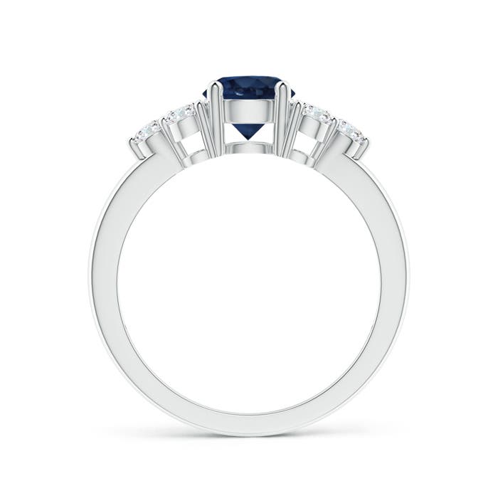 AA - Blue Sapphire / 1.47 CT / 14 KT White Gold