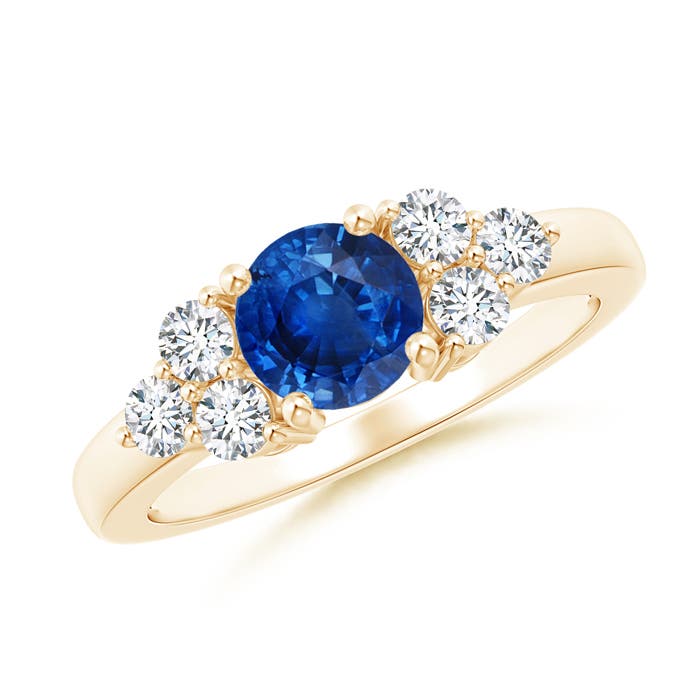 AAA - Blue Sapphire / 1.47 CT / 14 KT Yellow Gold