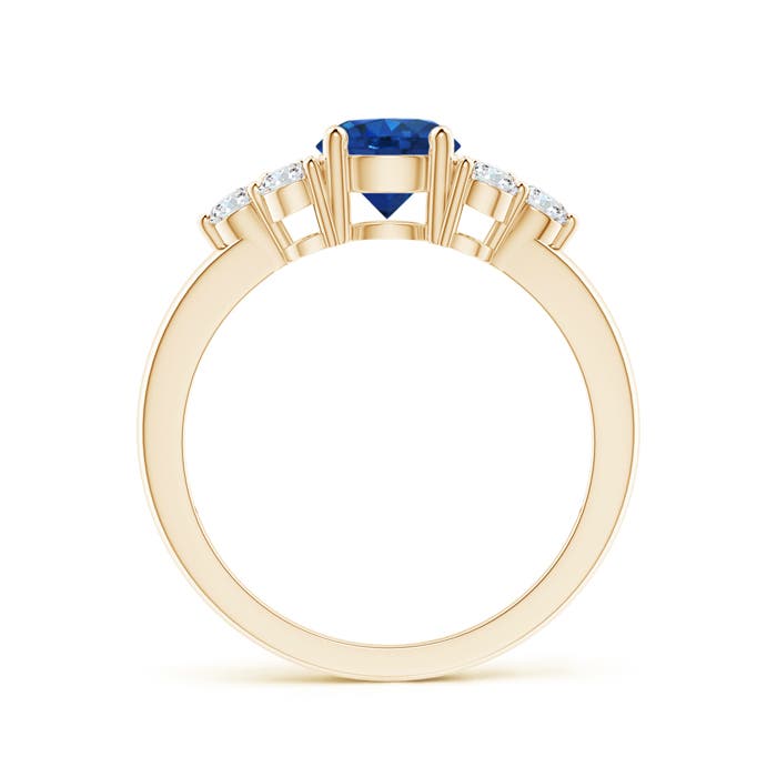 AAA - Blue Sapphire / 1.47 CT / 14 KT Yellow Gold