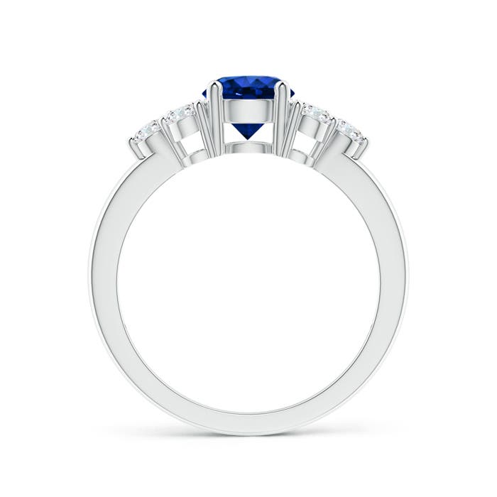 AAAA - Blue Sapphire / 1.47 CT / 14 KT White Gold