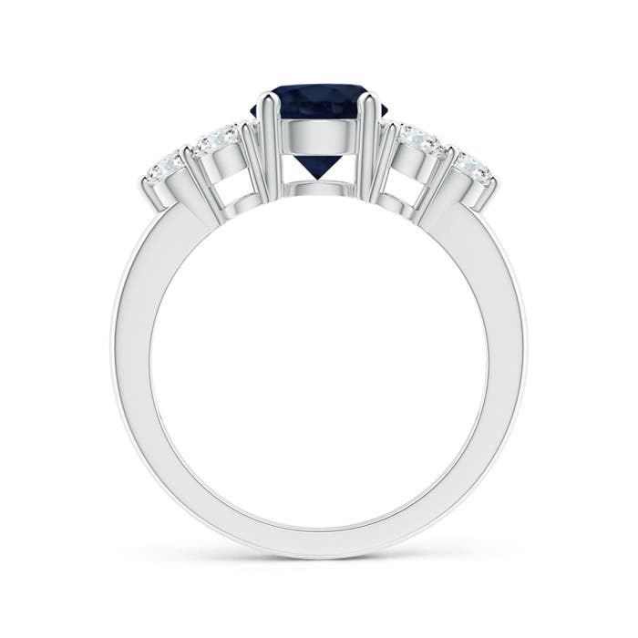 A - Blue Sapphire / 2.35 CT / 14 KT White Gold