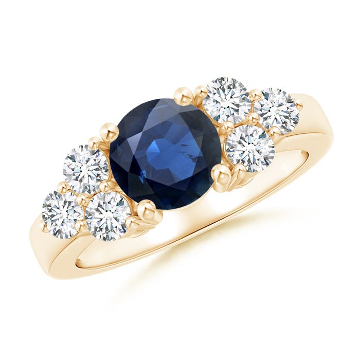 AA - Blue Sapphire / 2.35 CT / 14 KT Yellow Gold