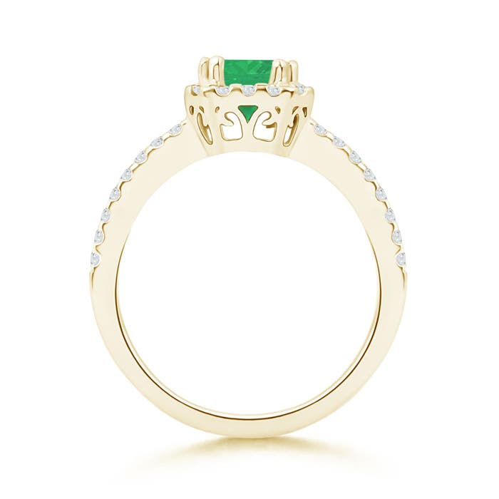 A - Emerald / 1.29 CT / 14 KT Yellow Gold