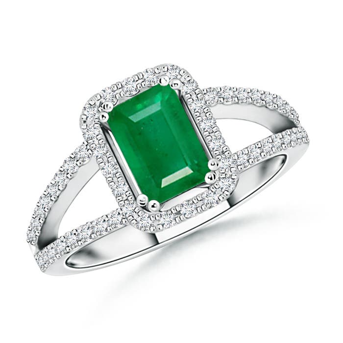 AA - Emerald / 1.29 CT / 14 KT White Gold