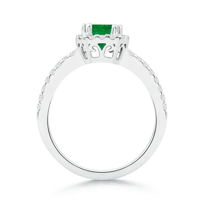 AA - Emerald / 1.29 CT / 14 KT White Gold