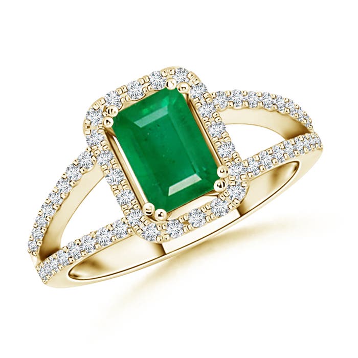 AA - Emerald / 1.29 CT / 14 KT Yellow Gold