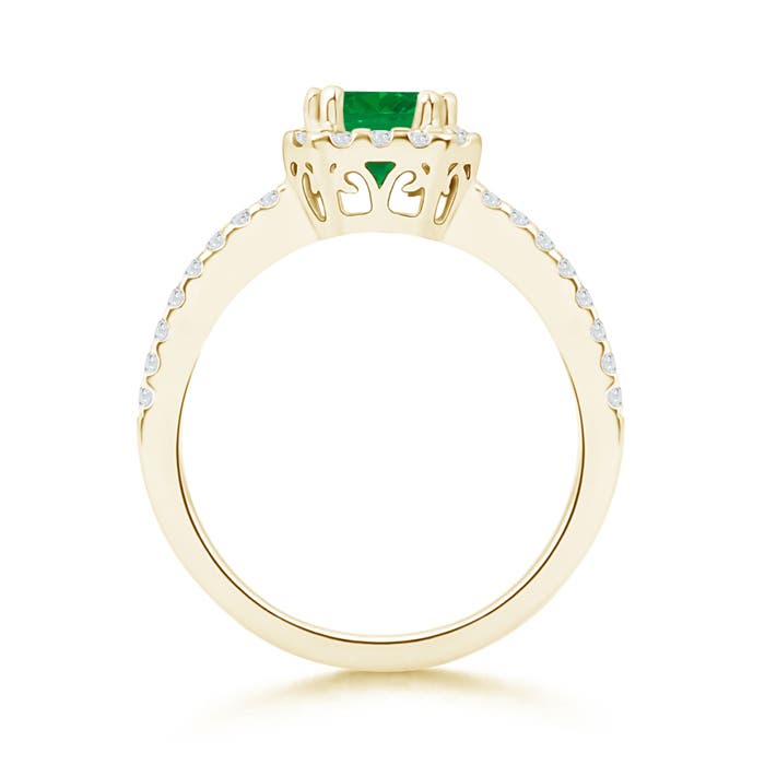 AA - Emerald / 1.29 CT / 14 KT Yellow Gold