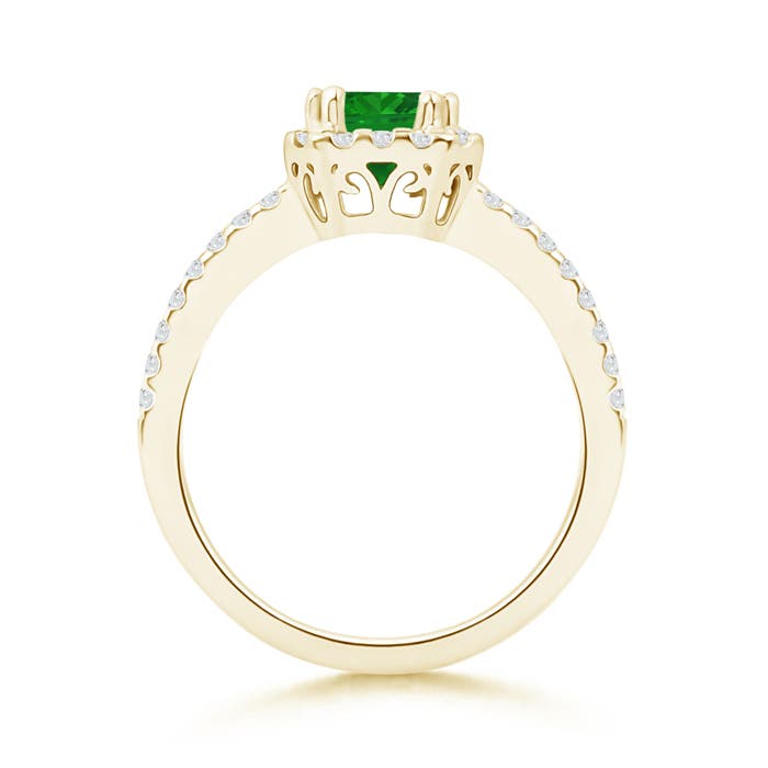 AAA - Emerald / 1.29 CT / 14 KT Yellow Gold