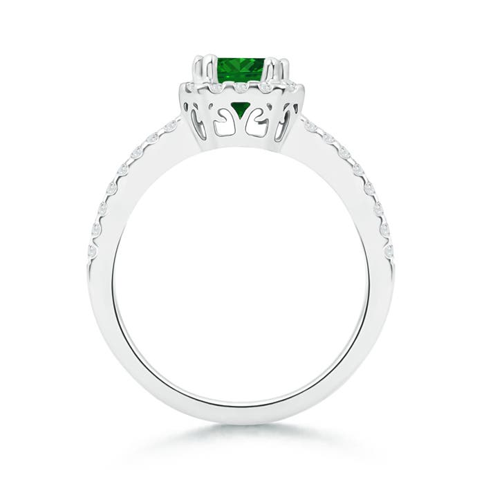 AAAA - Emerald / 1.29 CT / 14 KT White Gold