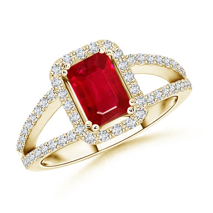 AAA - Ruby / 1.29 CT / 14 KT Yellow Gold