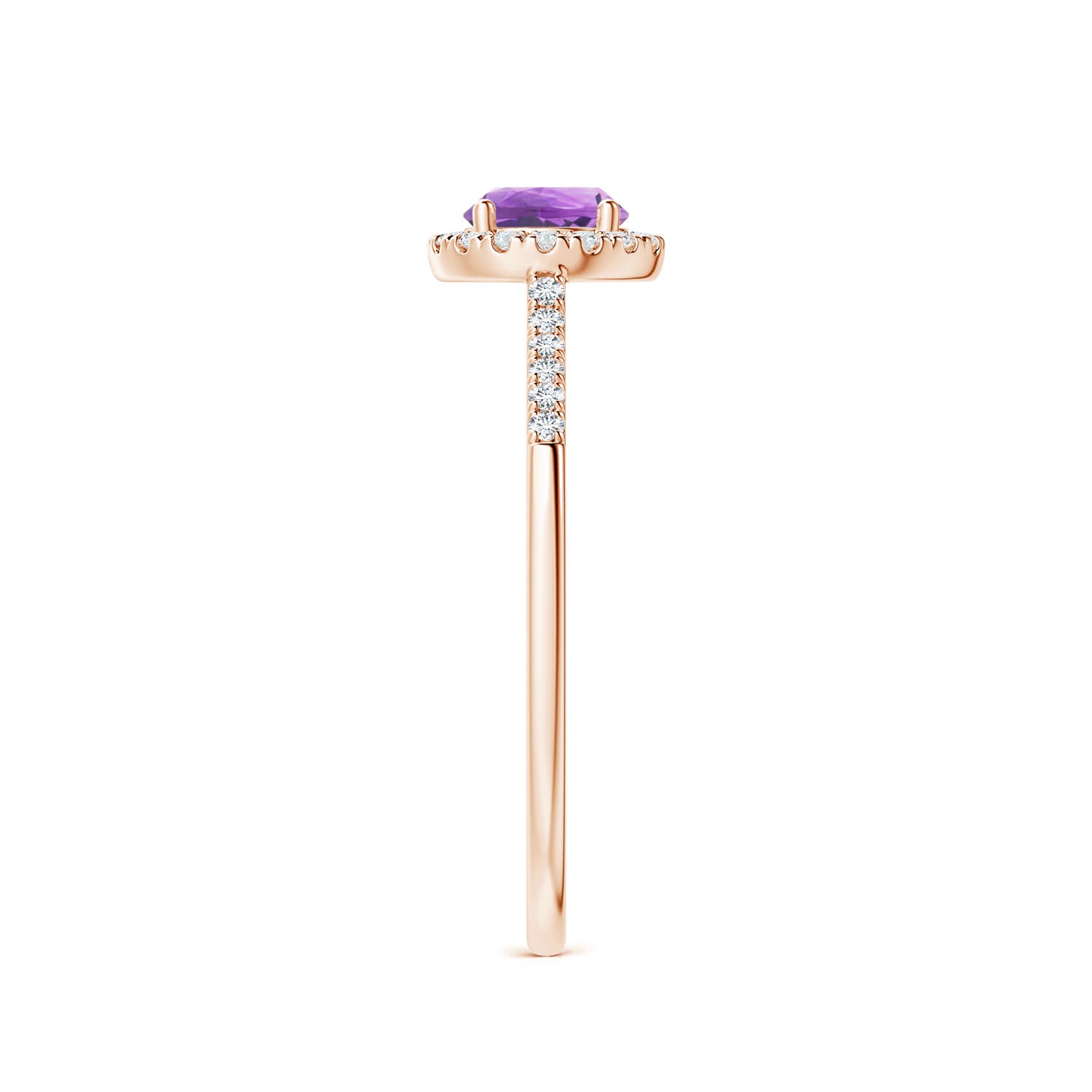 A - Amethyst / 0.6 CT / 14 KT Rose Gold