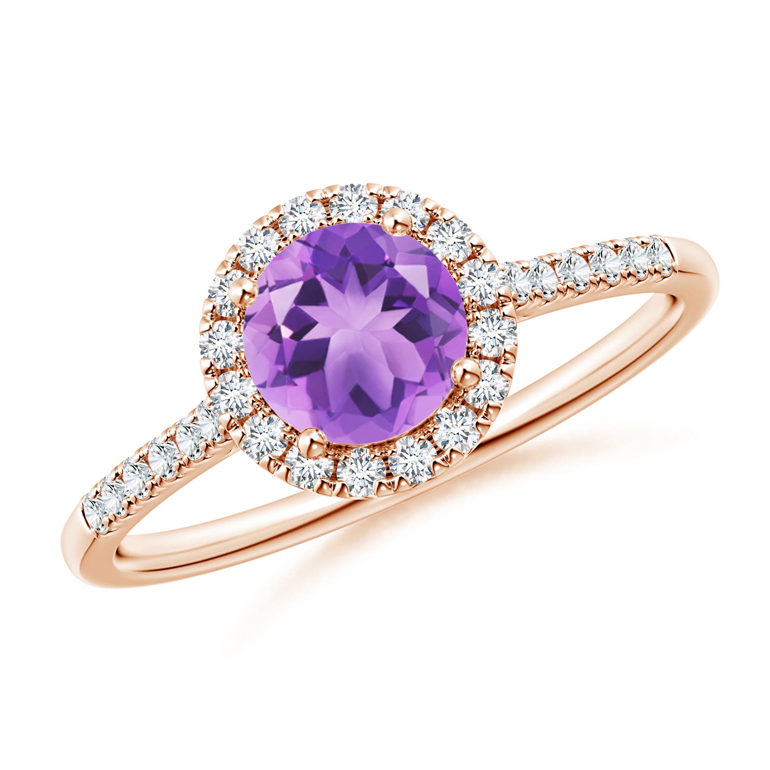 A - Amethyst / 1 CT / 14 KT Rose Gold