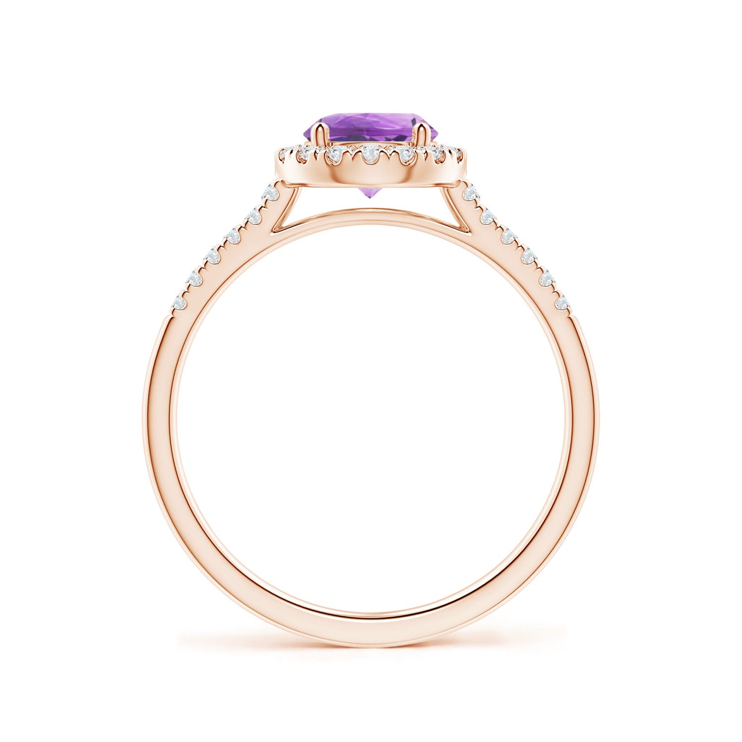 A - Amethyst / 1 CT / 14 KT Rose Gold