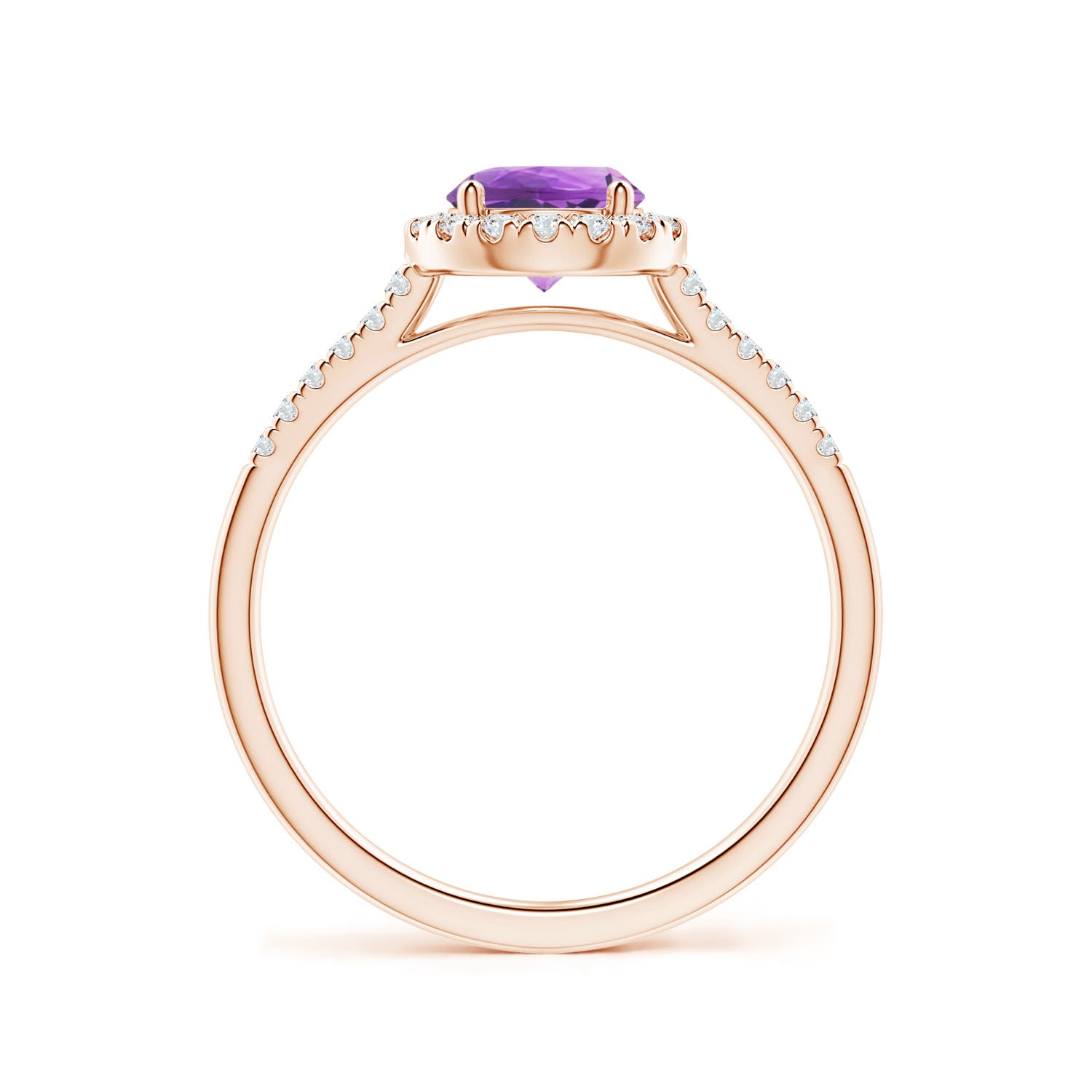 AA - Amethyst / 1 CT / 14 KT Rose Gold