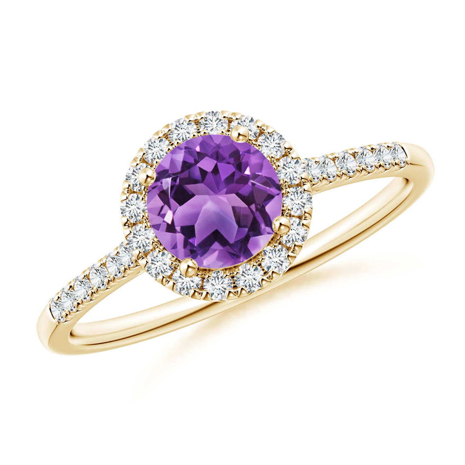 AA - Amethyst / 1 CT / 14 KT Yellow Gold