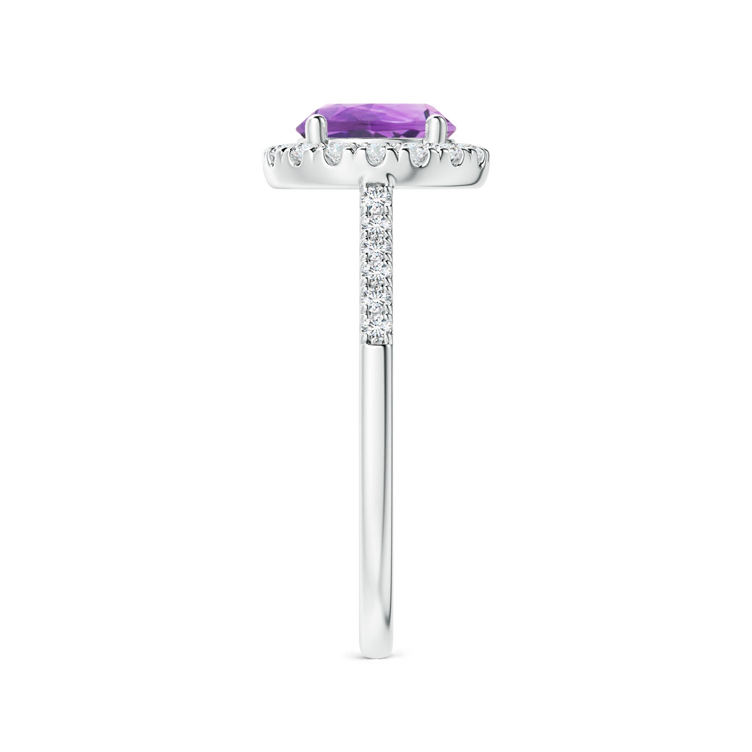 A - Amethyst / 1.44 CT / 14 KT White Gold