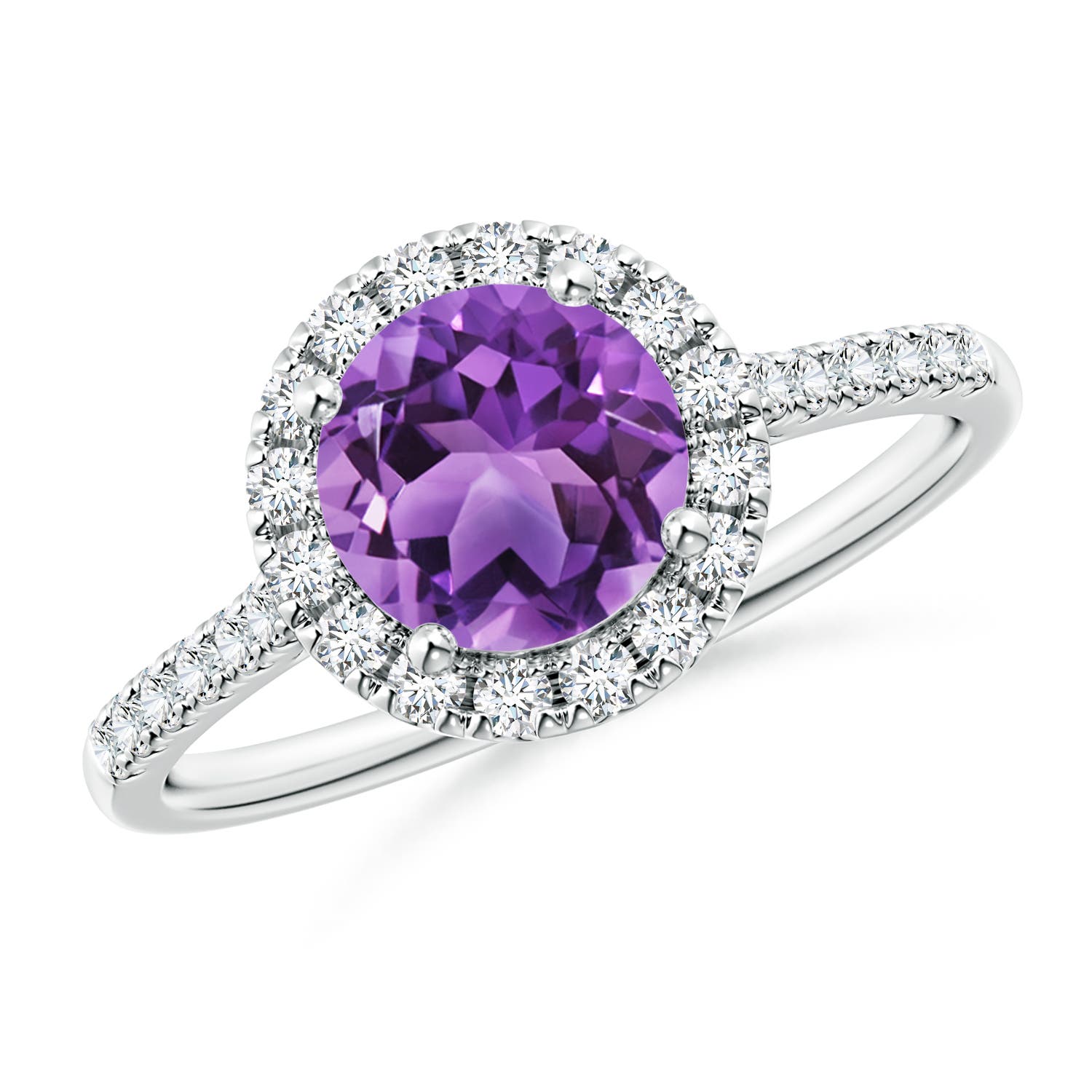 AA - Amethyst / 1.44 CT / 14 KT White Gold