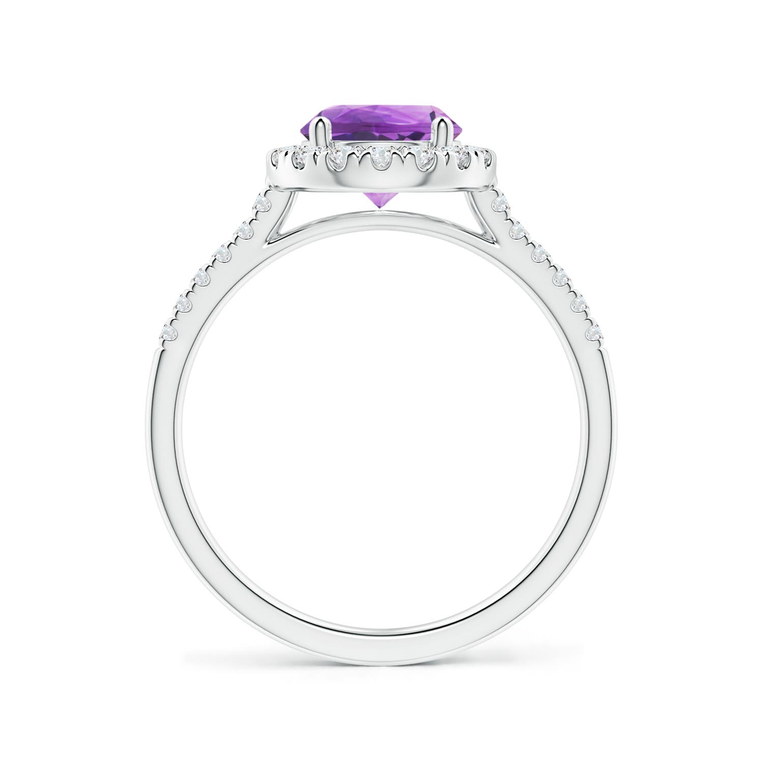 AA - Amethyst / 1.44 CT / 14 KT White Gold