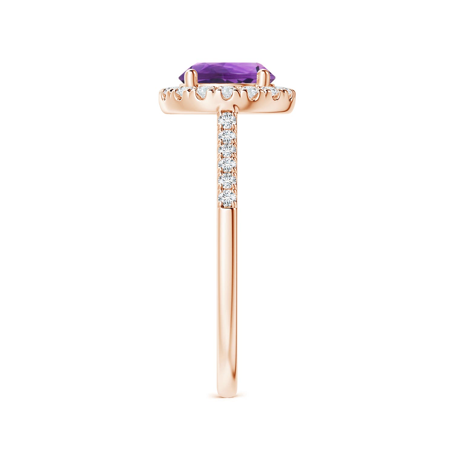 AAA - Amethyst / 1.44 CT / 14 KT Rose Gold