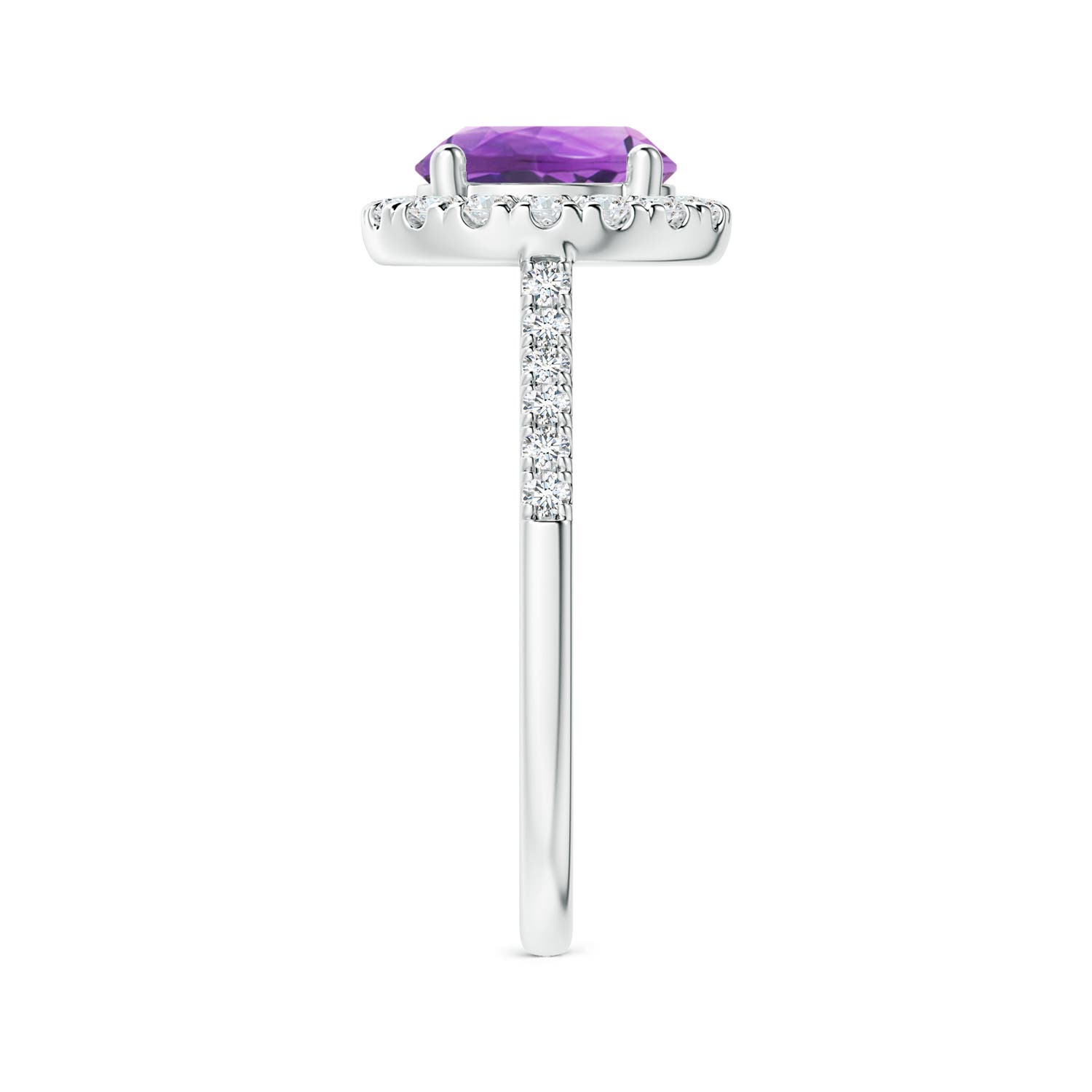 AA - Amethyst / 2.02 CT / 14 KT White Gold