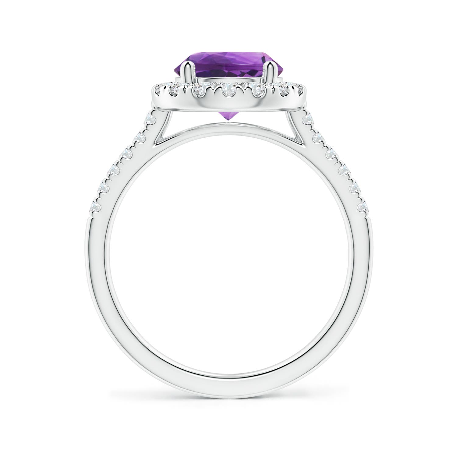 AAA - Amethyst / 2.02 CT / 14 KT White Gold