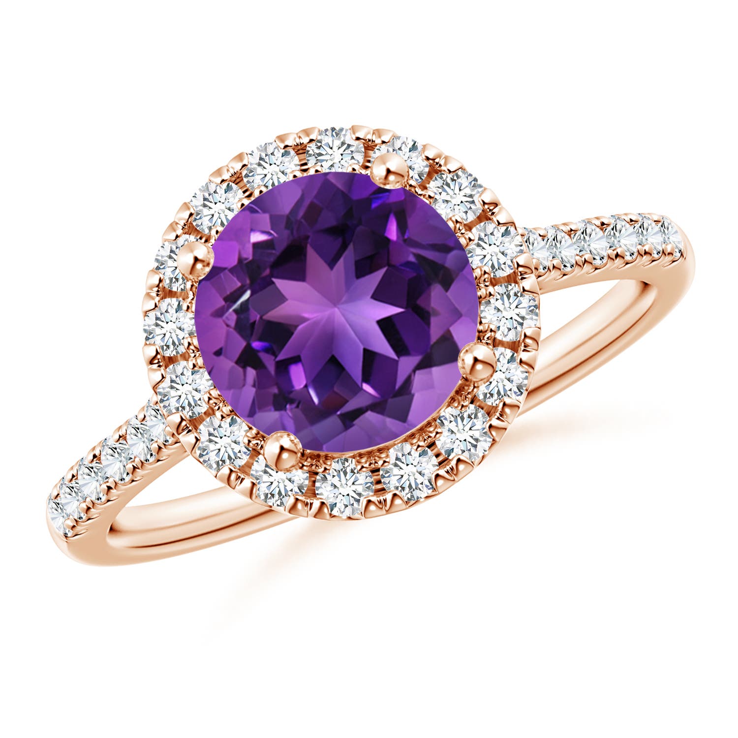 AAAA - Amethyst / 2.02 CT / 14 KT Rose Gold