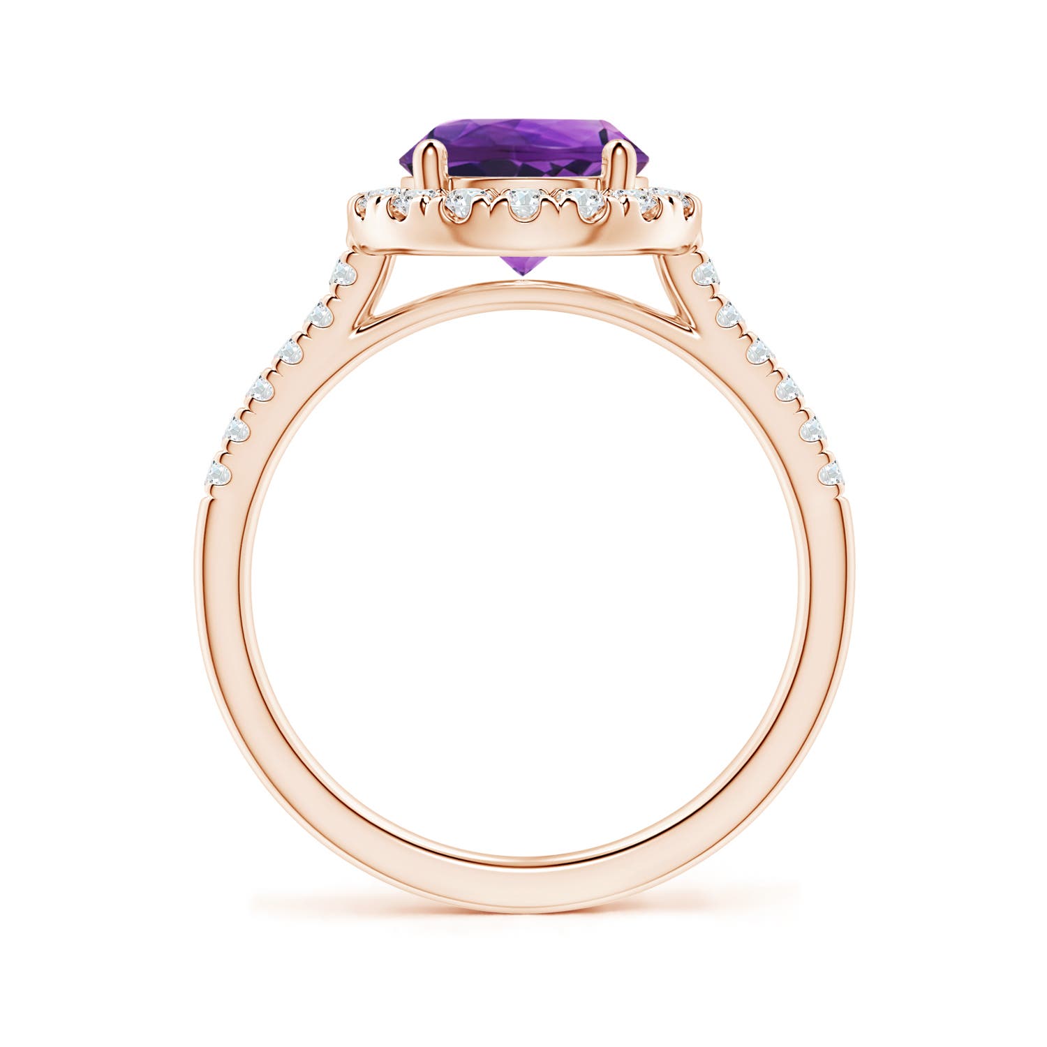 AAAA - Amethyst / 2.02 CT / 14 KT Rose Gold