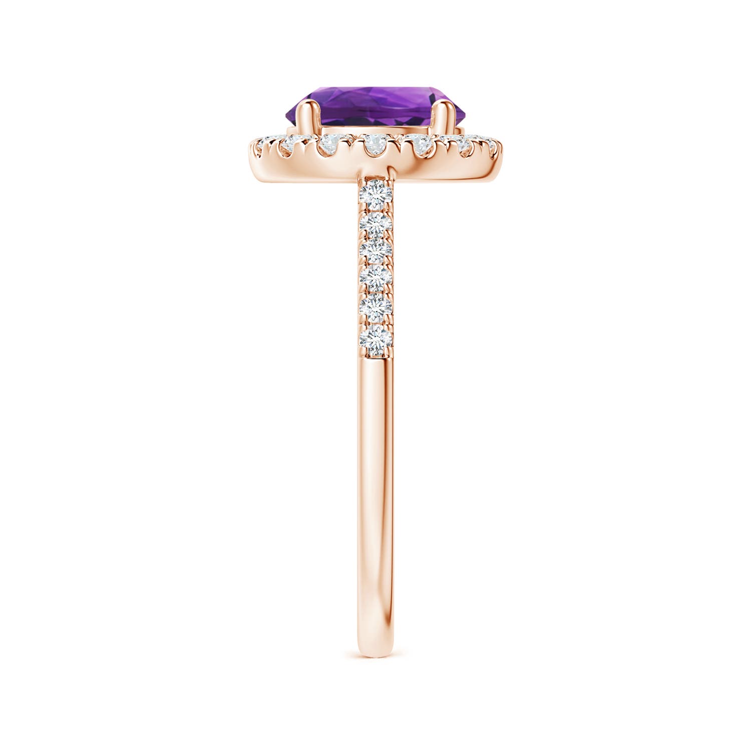 AAAA - Amethyst / 2.02 CT / 14 KT Rose Gold